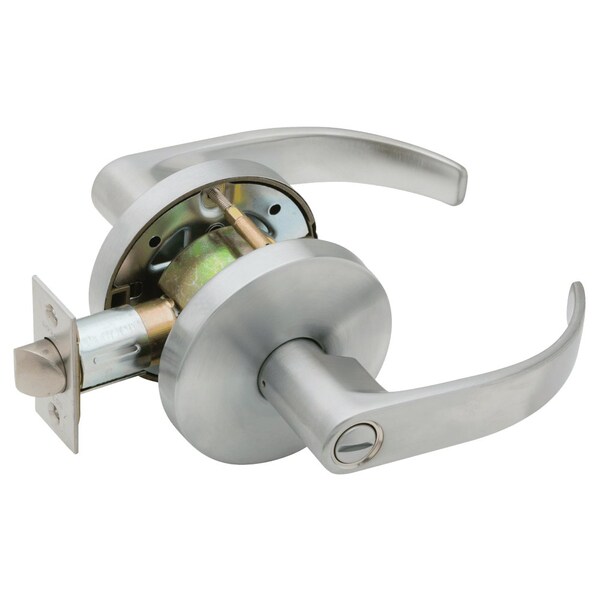 Falcon Grade 2 Privacy Cylindrical Lock, Non-Keyed, Quantum Lever, Small Rose, Satin Chrm Fnsh, Non-handed W301S SRQ 626 - main